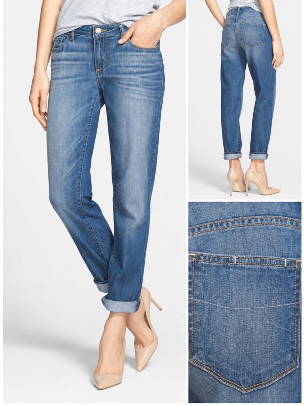 PAIGE Jimmy Jimmy Skinny Boyfriend Jeans Aero Wash 32